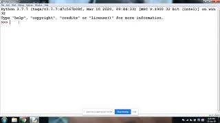 Day 9 FDP Python(22nd June,2020)