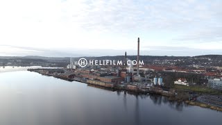 10805. Jönköping Drone Stock Footage Video