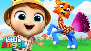 Silly Animals Song  | Little Angel Kids Songs & Nursery Rhymes