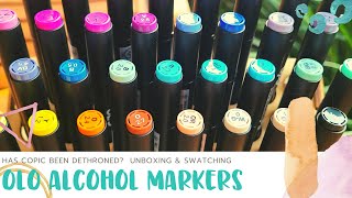 Copic Killer?? OLO Alcohol Markers Unbox \u0026 Swatch (Preorder)