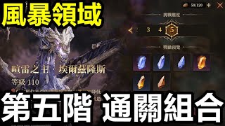 《Dragonheir: 龍息神寂》【全球版】#29【風暴領域 喧雷之王 埃爾隆斯】第五階 通關組合