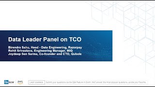 'Data Leaders Panel on TCO' - How to be a TCO innovator on AWS?