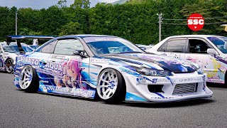 [Itasha] Take a close look at over 200 vehicles on display [English subtitles]