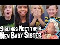 Baby Daisy Coming Home from the Hospital Part 2 of 2: Kids Siblings React to New Preemie Baby Sister