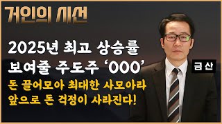 2025년 최고 상승률 보여줄 주도주 '이 종목', 돈 끌어모아 최대한 사모아라. 앞으로 돈 걱정이 사라진다! (ft. 금산)