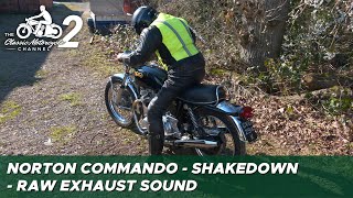 Following the Norton Commando on our camera bike - raw exhaust sound