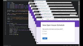 Write code to fill out Google Forms automatically