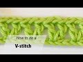 How to Crochet a V-stitch - Crochet for beginners