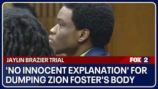 Zion Foster suspect had 'no innocent explanation' for dumping her body, prosecutor says