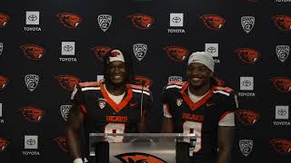 Oregon State Football Post-Game: Jam Griffin \u0026 Anthony Hankerson vs. Idaho State (8/31/24)