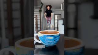 How I magically jumped into a cup of coffee ☕️✨