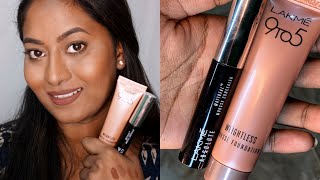 Lakme 9 to 5 mousse foundation \u0026 Lakme mattreal mousse concealer Review | DUSKY/DARK INDIAN Skintone