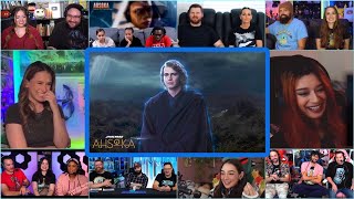 Youtubers React To Anakin Skywalker Cameo | AHSOKA Ep8 Ahsoka & Sabine Sense Anakin Reaction Mashup