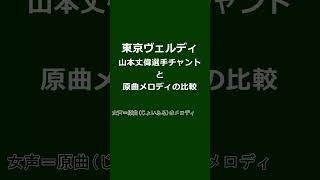 山本丈偉選手のチャントと原曲との比較 #応援歌 #verdy #ソフトウェアシンガー #東京ヴェルディ