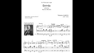 Th. Dubois (1837-1924): Entrée  (Dix pièces pour orgue, no.1)