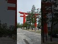 kyoto 京都美術館と鳥居と平安神宮　　岡崎公園付近