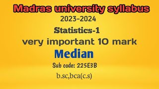 median in tamil/b.sc,bca(c.s)/statistics/Madras University/central tendancy/VRS maths tamilan