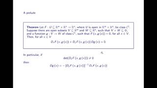 The Implicit Function Theorem