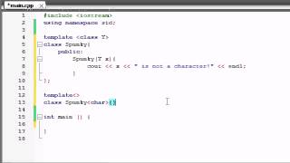 Buckys C++ Programming Tutorials 61 Template Specializations | C++ Tutorial