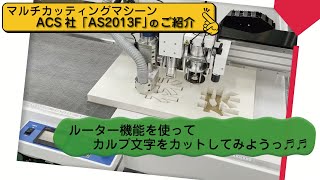 ★☆看板屋さん必見!!☆☆ACS社「AS2013」のご紹介！～～ルーター機能を使ってカルプ文字をカットし見た～～