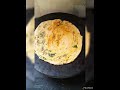 coriander garlic laccha paratha....