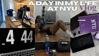 A DAY IN THE LIFE OF AN NYU STUDENT | being productive, studying, going to the gym + self care