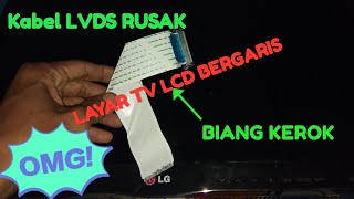 CARA Mudah Mengatasi TV LED/LCD layar Bergaris