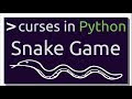 Creating Snake Game for Terminal | Intro to curses in Python (Part-3)