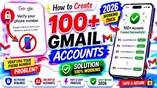 How to create 100+ gmail accounts | Verifying your phone number problem solution |Working trick 2026