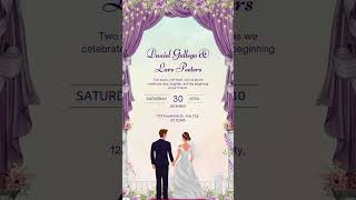 @99 Rupee only .Single page animated /plain wedding invitation #weddinginvitation #invitation #sorts