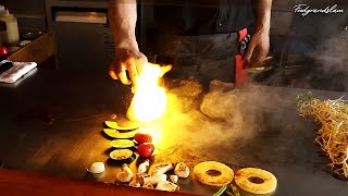 화려한 불쇼가 압권인 가성비 철판요리 / Teppanyaki Show / Korean Street Food