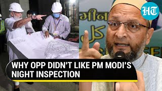 Owaisi, Congress slam PM Modi’s late night inspection of Parliament building construction site