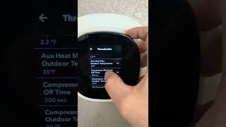 Heat Pump Changeover adjustments on Ecobee thermostat