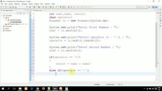 Java Pashto - 22 Basic Calculator