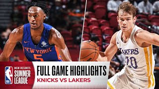 KNICKS at LAKERS | NBA SUMMER LEAGUE | FULL GAME HIGHLIGHTS