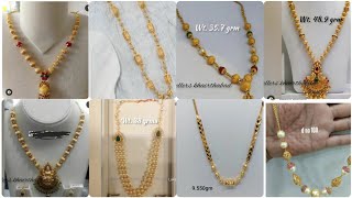 Gold ball chain designs // with weight #ballchaindesigns #goldball