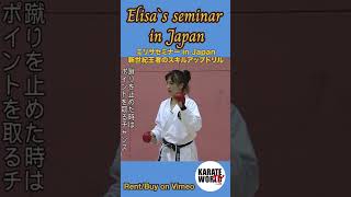 #Kumite Drills #Elisa Au`s seminar in Japan  #組手練習 #エリサ・アウ セミナー in Japan  #short #karate #空手