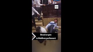 Brawl erupts in Maldives parliament