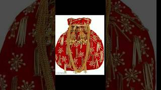 Bridal potli bag design | Beautiful potli purse #fashion #clutch  #beautiful #bridal #stylish #yt