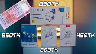 ১০০০ টাকায় কোনটা সেরা ? Trn Mt1 Pro vs Rock Obsidian Vs Trn CS2 vs Kz Eds | Best Earphone Under 1k ?