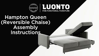 Hampton Queen Reversible Chaise — Assembly Instructions — Hybrid Function