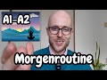 [A1-A2] Slow German Morgenroutine | Listening Practice