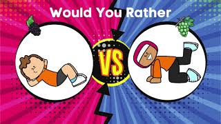FRUITS Would You Rather Game, Physical Education Brain Break Kids Fitness Virtual Movement DPA FUN!!