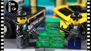 Lego Car Robbery Heist Lego City Police Brickfilm Catch the crooks Stop Motion Animation