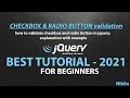 jQuery Checkbox Radio Button Validation | how to validate checkbox and radio button in jQuery tuts