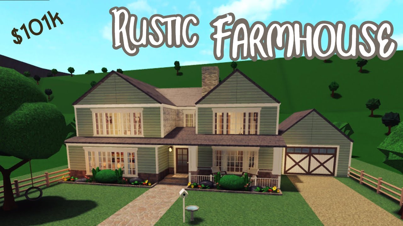 Bloxburg Farm House Speed Build