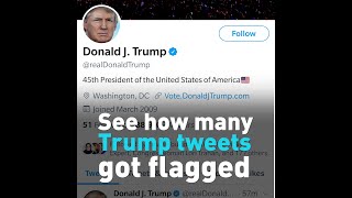 Can you guess how many times Twitter flagged Trump's tweets in 24 hours?