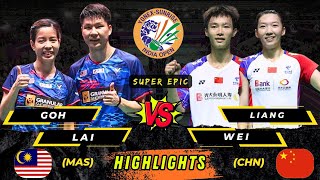 Spektakuler ‼️ Exciting match 🔴 Goh/Lai (MAS) vs Jiang/Wei (CHN) India Open Badminton