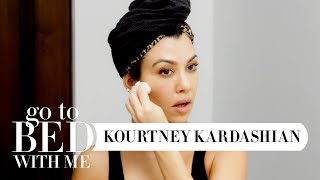 Kourtney Kardashian's Nighttime Skincare Routine | Go To Bed With Me | Harper's