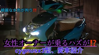 シグナスx3型水色に染まる‼️CygnusX3型、カスタム車両‼️愛車紹介‼️@garage8767